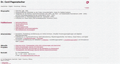 Desktop Screenshot of cord-pagenstecher.de
