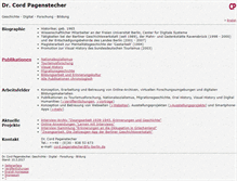 Tablet Screenshot of cord-pagenstecher.de